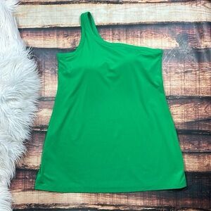 All in Motion Green One Shoulder Active Dress